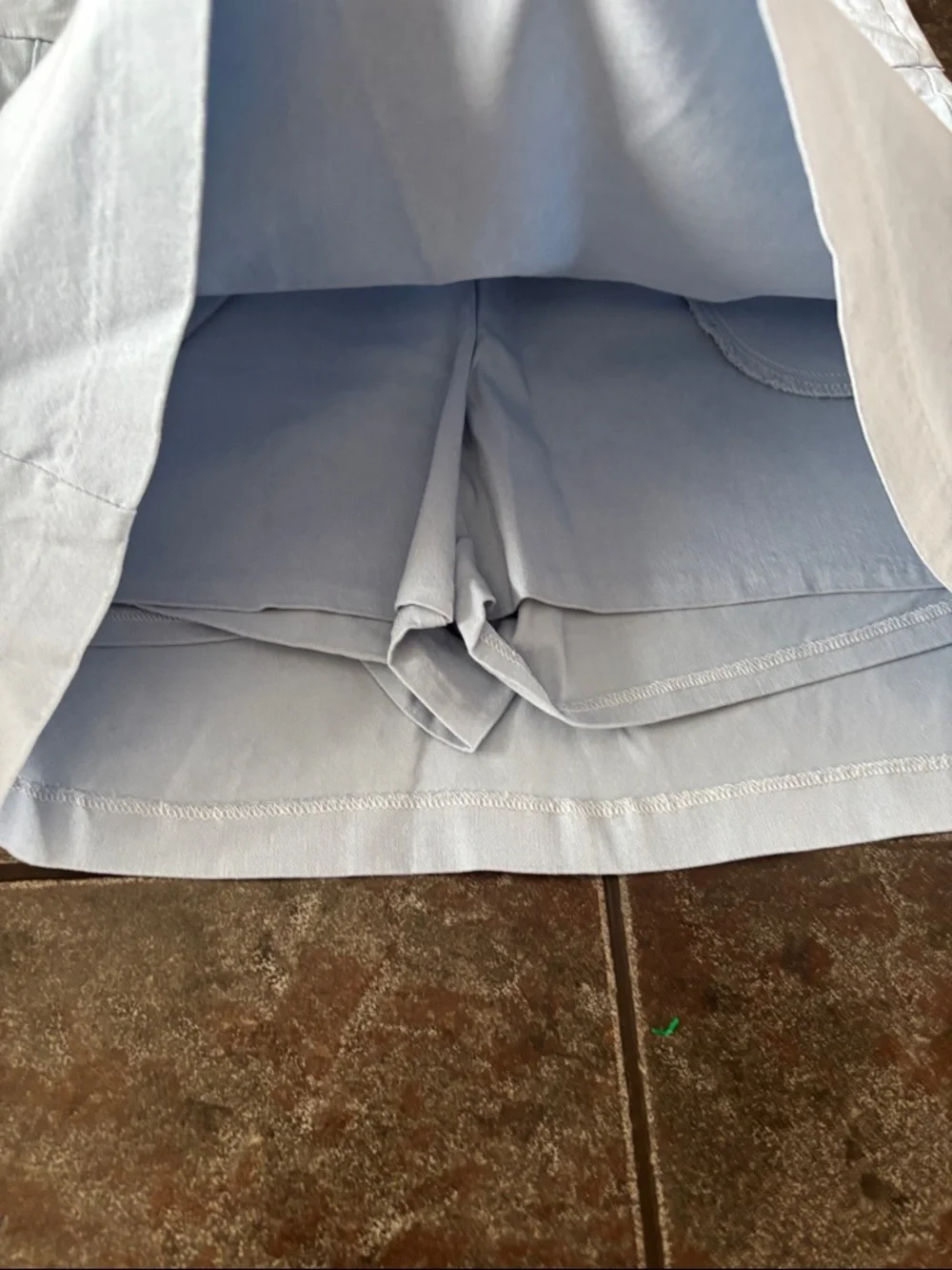 Zac & Rachel Petite Pale Blue Skirt/ Skort - Picture 4 of 7